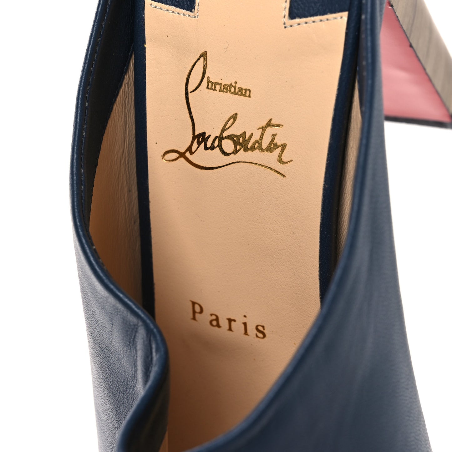 Nappa Corinthe 100 Peep Toe Mule 40.5 40.5 Version Denim