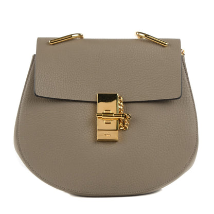 Chloe Grained Lambskin Drew Shoulder Bag Motty Grey 1 of 7
