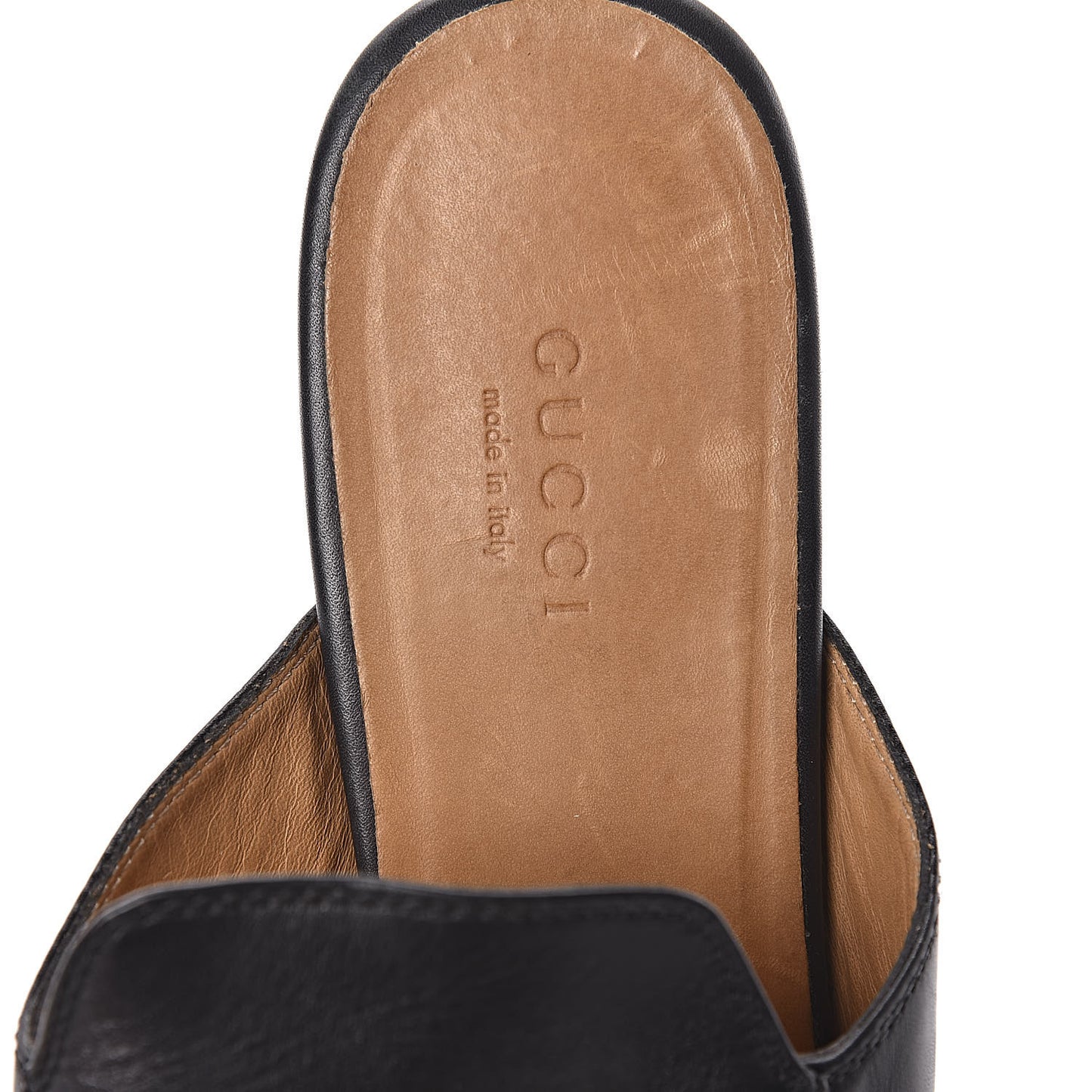 Calfskin Womens Princetown Slippers 37 Black