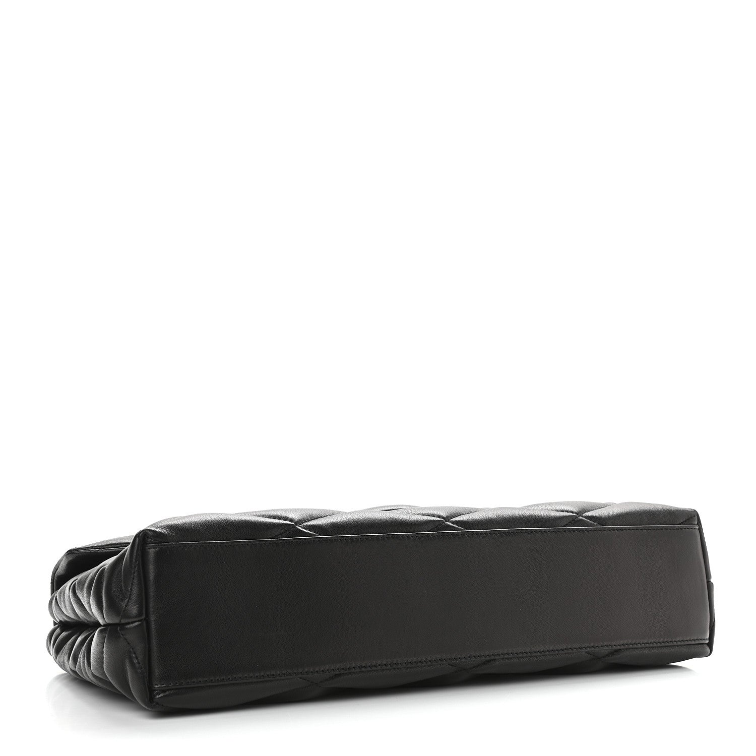 Saint Laurent Lambskin Quilted Sade Puffer Envelope Clutch Black 5 of 9