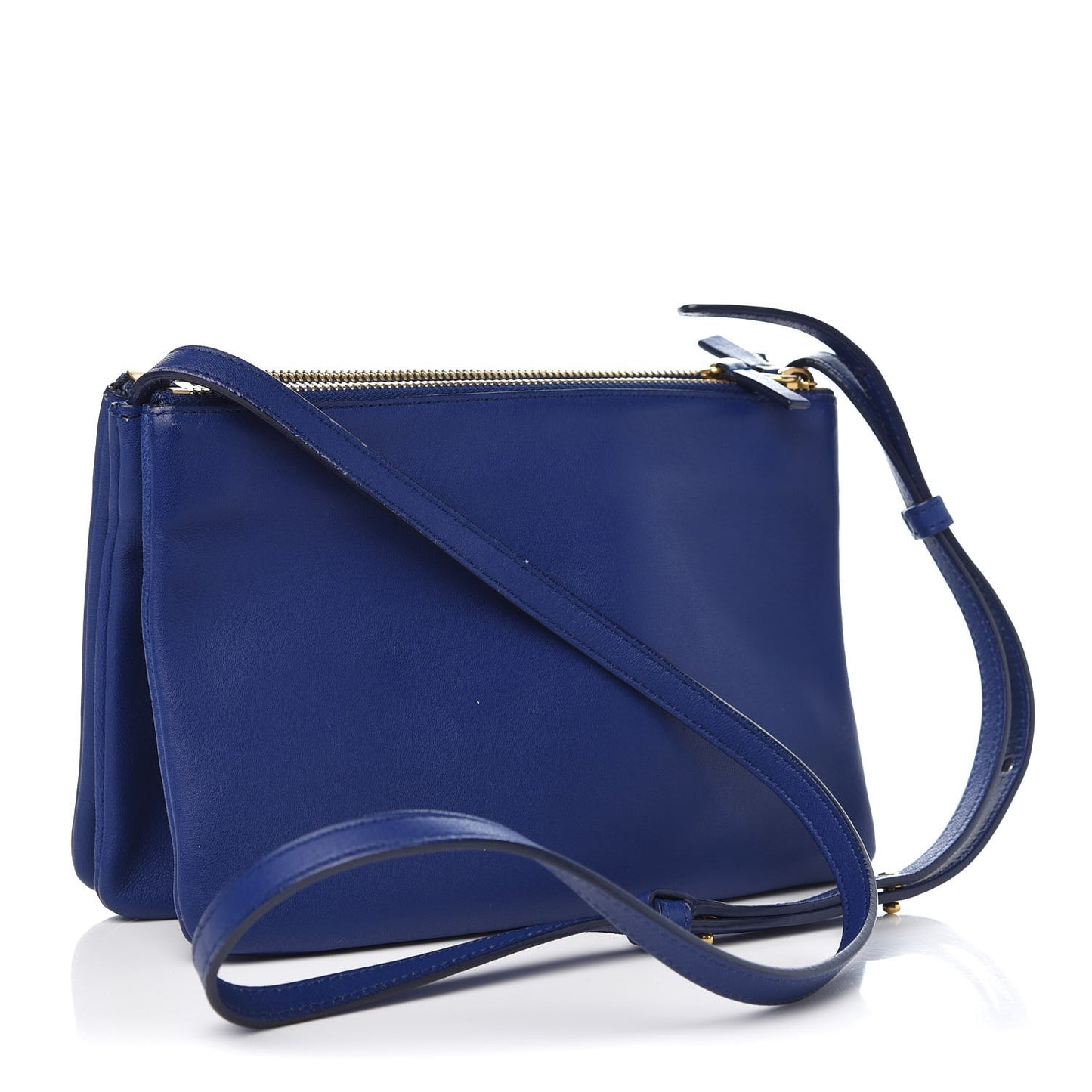 Lambskin Small Trio Crossbody Bag Indigo