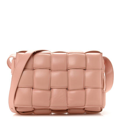 Bottega Veneta Nappa Maxi Intreccio Padded Cassette Crossbody Bag Peachy 1 of 12