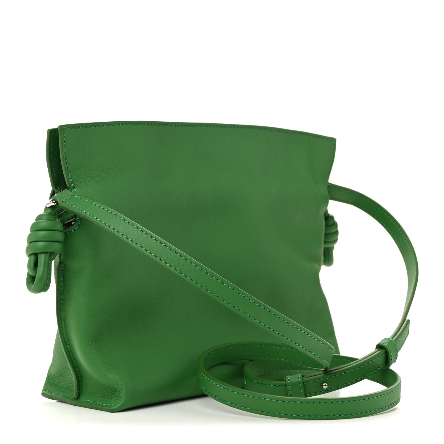 Loewe x SUNA FUJITA Nappa Bunny Mini Flamenco Knot Clutch Tropical Green 3 of 10