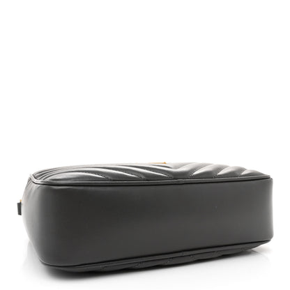 Saint Laurent Calfskin Matelasse Monogram Lou Camera Bag Storm 4 of 13