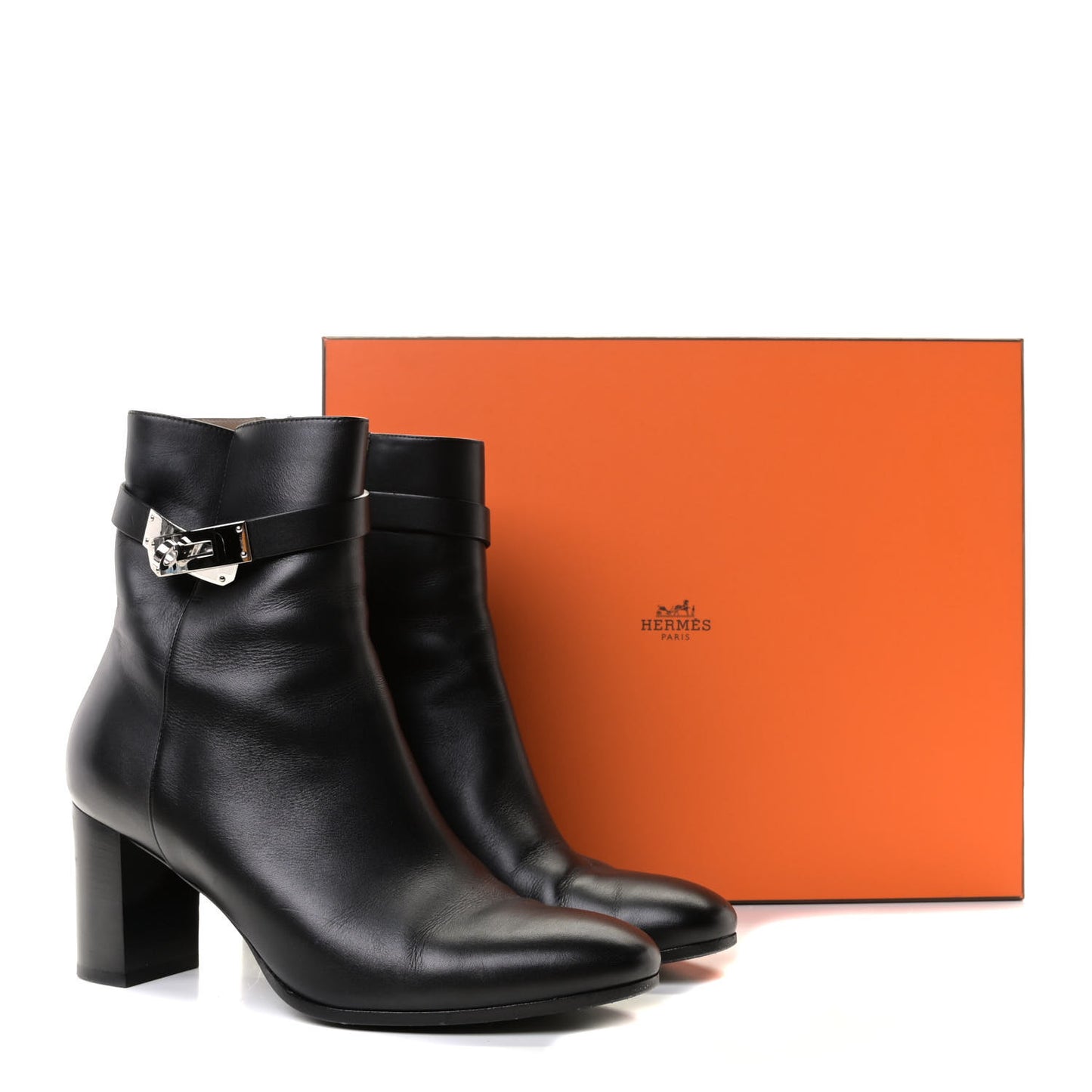 Calfskin Saint Germain Ankle Boots 40 Black