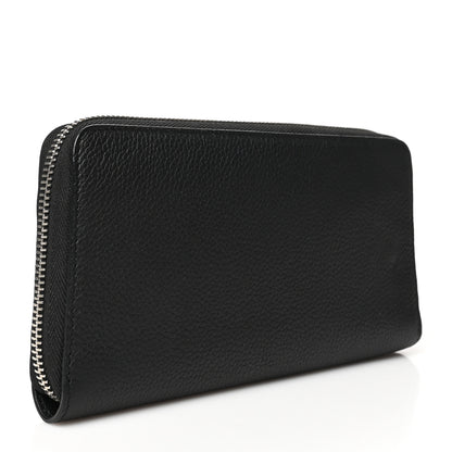Christian Dior HOMME Grained Calfskin Zipped Wallet Black 3 of 6