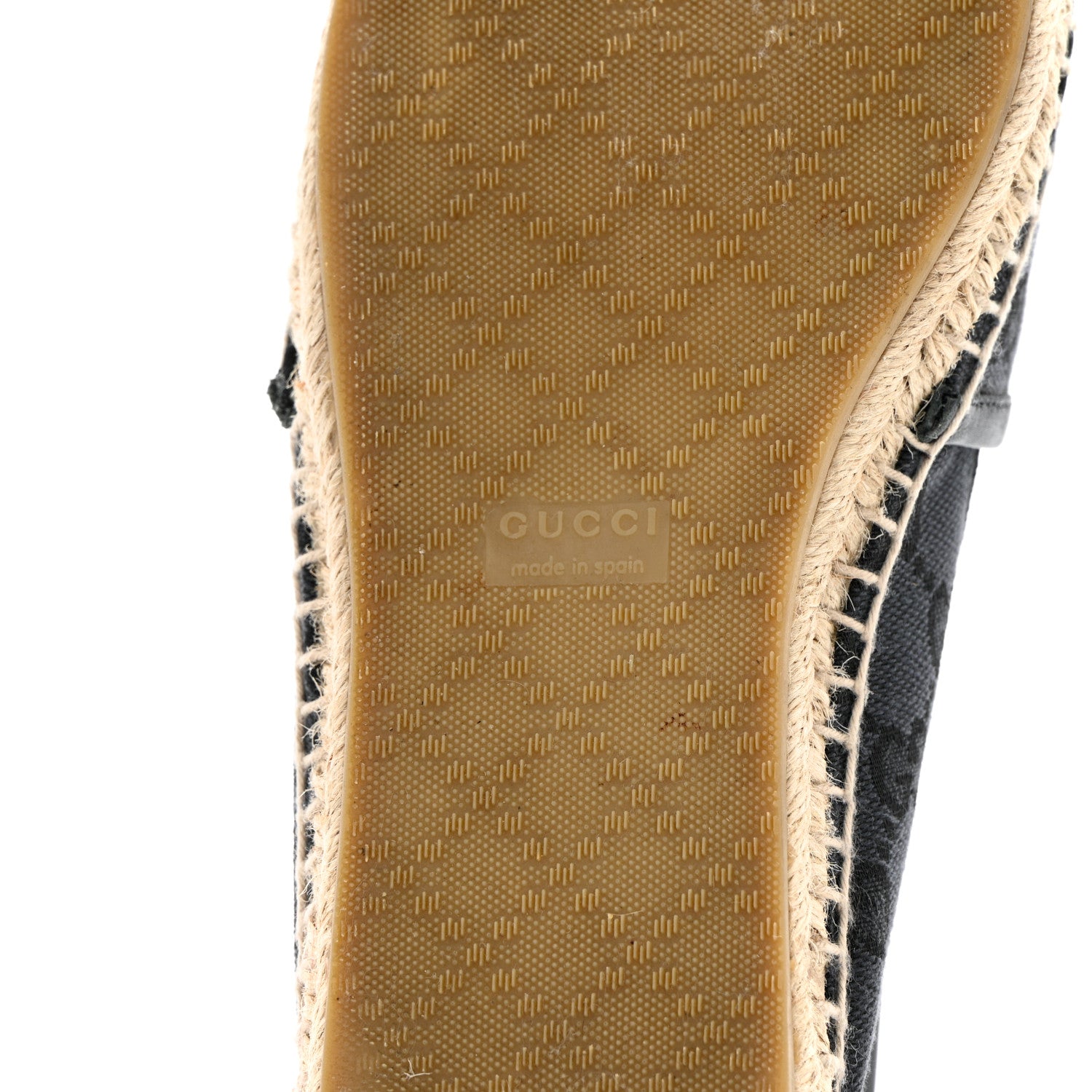 Gucci Monogram Espadrilles 37 Black 7 of 10