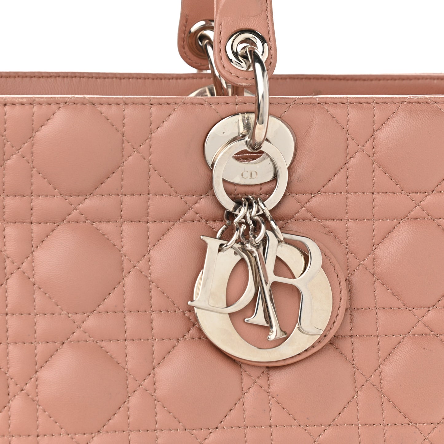 Lambskin Cannage Large Lady Dior Fard