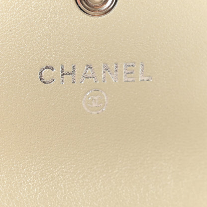 Chanel Patent Quilted Card Holder Light Gold 7 of 8