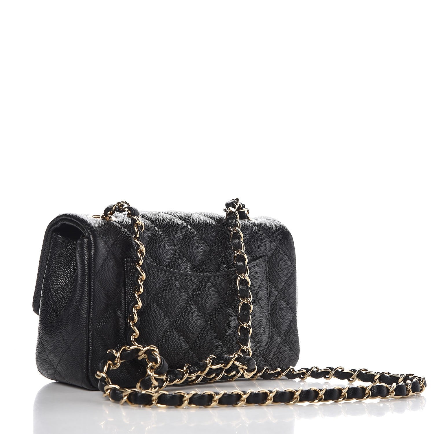 Chanel Caviar Quilted Mini Rectangular Flap Black 3 of 8