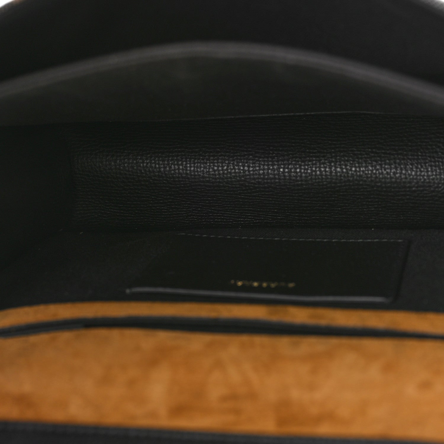 Burberry Derby Calfskin House Check Small Macken Crossbody Bag Black 5 of 8