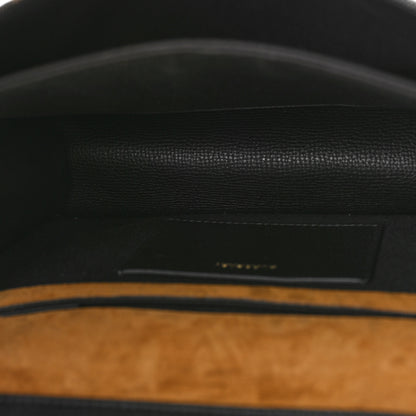 Burberry Derby Calfskin House Check Small Macken Crossbody Bag Black 5 of 8