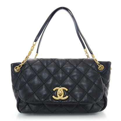 Chanel Calfskin Quilted Retro Chain Flap Black 1 of 11
