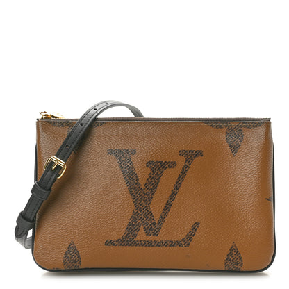 Louis Vuitton Reverse Monogram Giant Double Zip Pochette 1 of 9