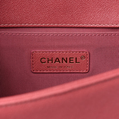 Chanel Caviar Chevron Quilted Medium Boy Flap Pink 6 of 11