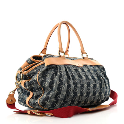 Louis Vuitton Denim Raye Cabas GM 3 of 19