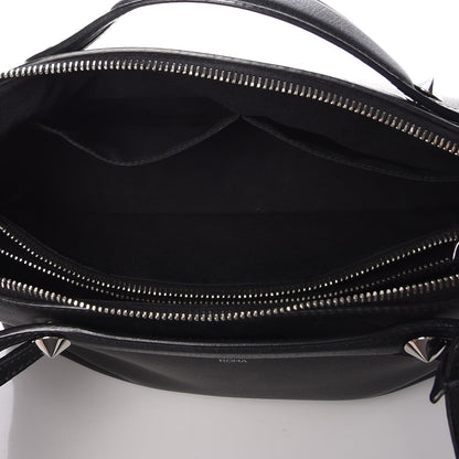 Fendi Vitello Dolce Medium By The Way Boston Bag Black 6 of 13