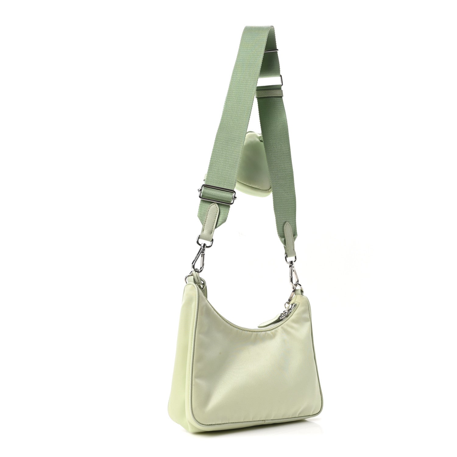 Prada Re-Nylon Saffiano Re-Edition 2005 Shoulder Bag Acqua 3 of 10
