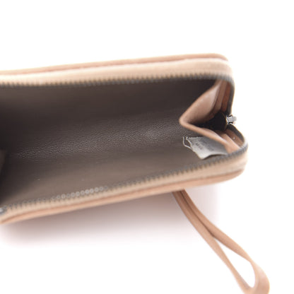 Bottega Veneta Nappa Intrecciato Cross-Stitch Zip Around Coin Purse Dahlia 5 of 10