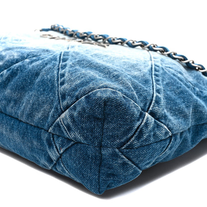 Chanel Denim Quilted Small Chanel 22 Blue 11 of 11