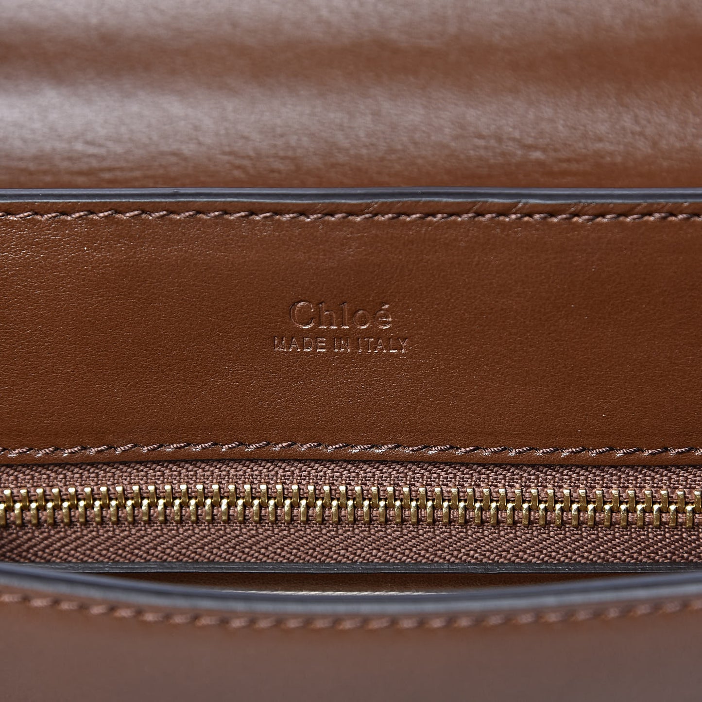 Calfskin Suede Medium C Shoulder Bag Sharp Brown