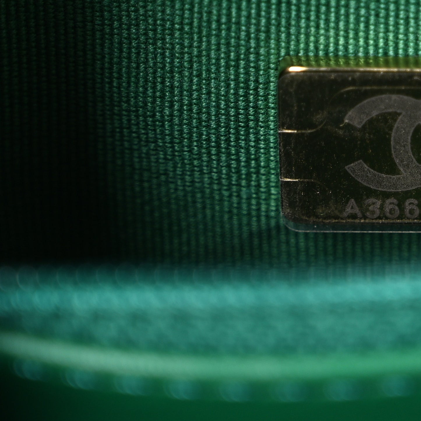 Shiny Aged Calfskin Quilted Nano Kelly Shopper Green