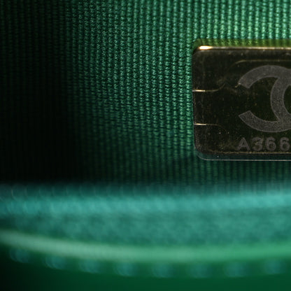 Chanel Shiny Aged Calfskin Quilted Nano Kelly Shopper Green 7 of 11