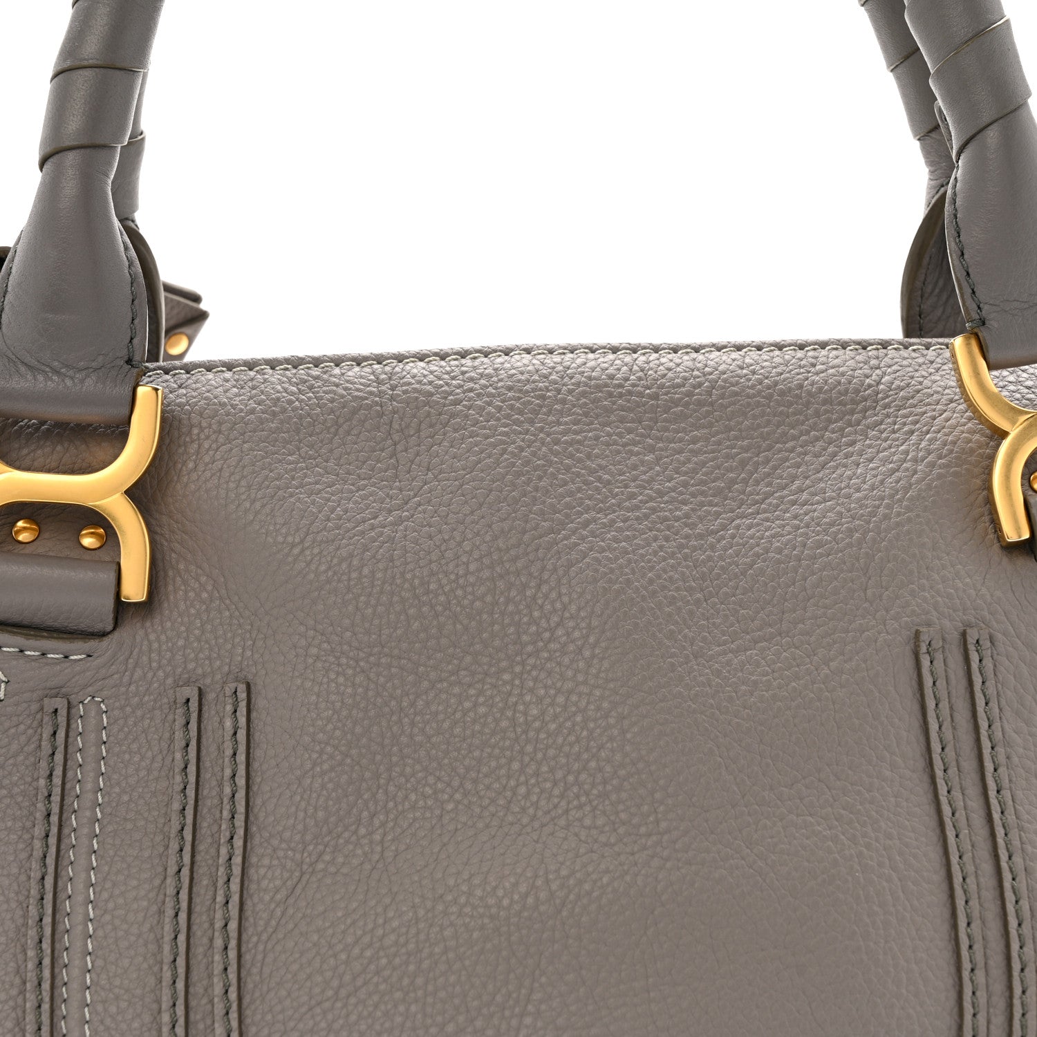 Chloe Calfskin Medium Marcie Satchel Cashmere Grey 8 of 15