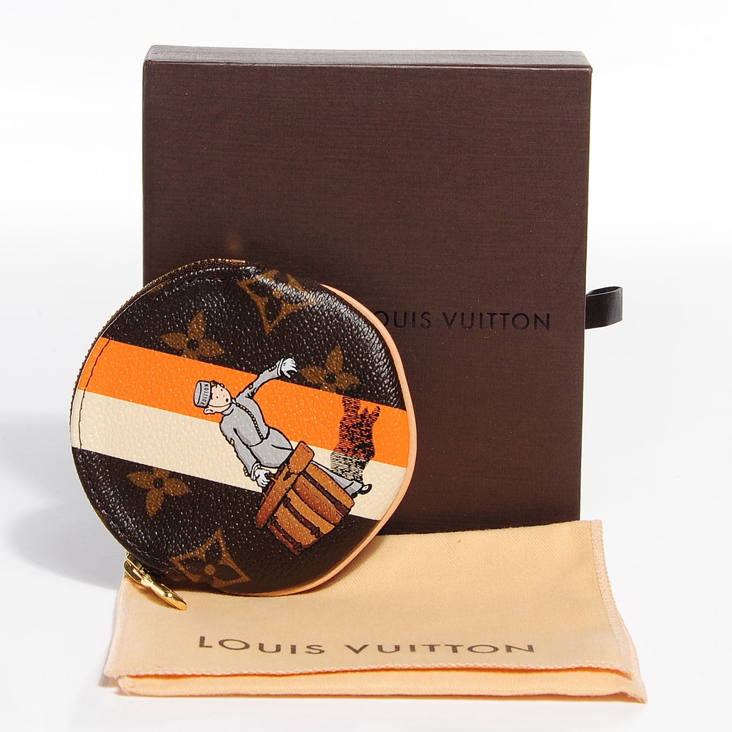 Louis Vuitton Monogram Groom Round Coin Purse 8 of 8