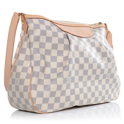 Louis Vuitton Damier Azur Siracusa MM 3 of 8