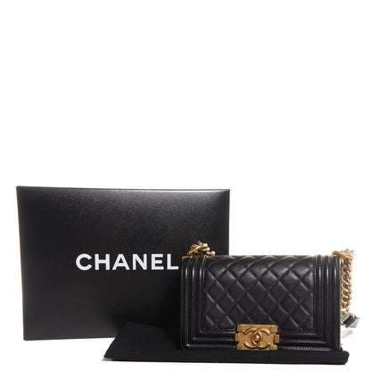 Chanel Calfskin Quilted Small Boy Flap Black 8 of 9