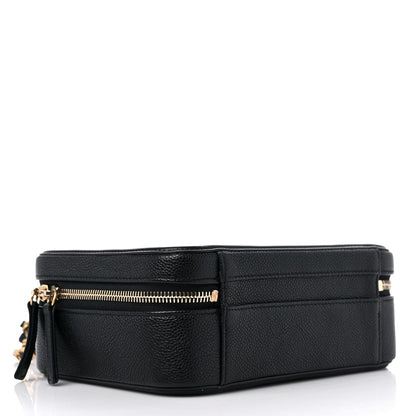 Chanel Caviar Quilted Medium CC Filigree Vanity Case Black 4 of 9