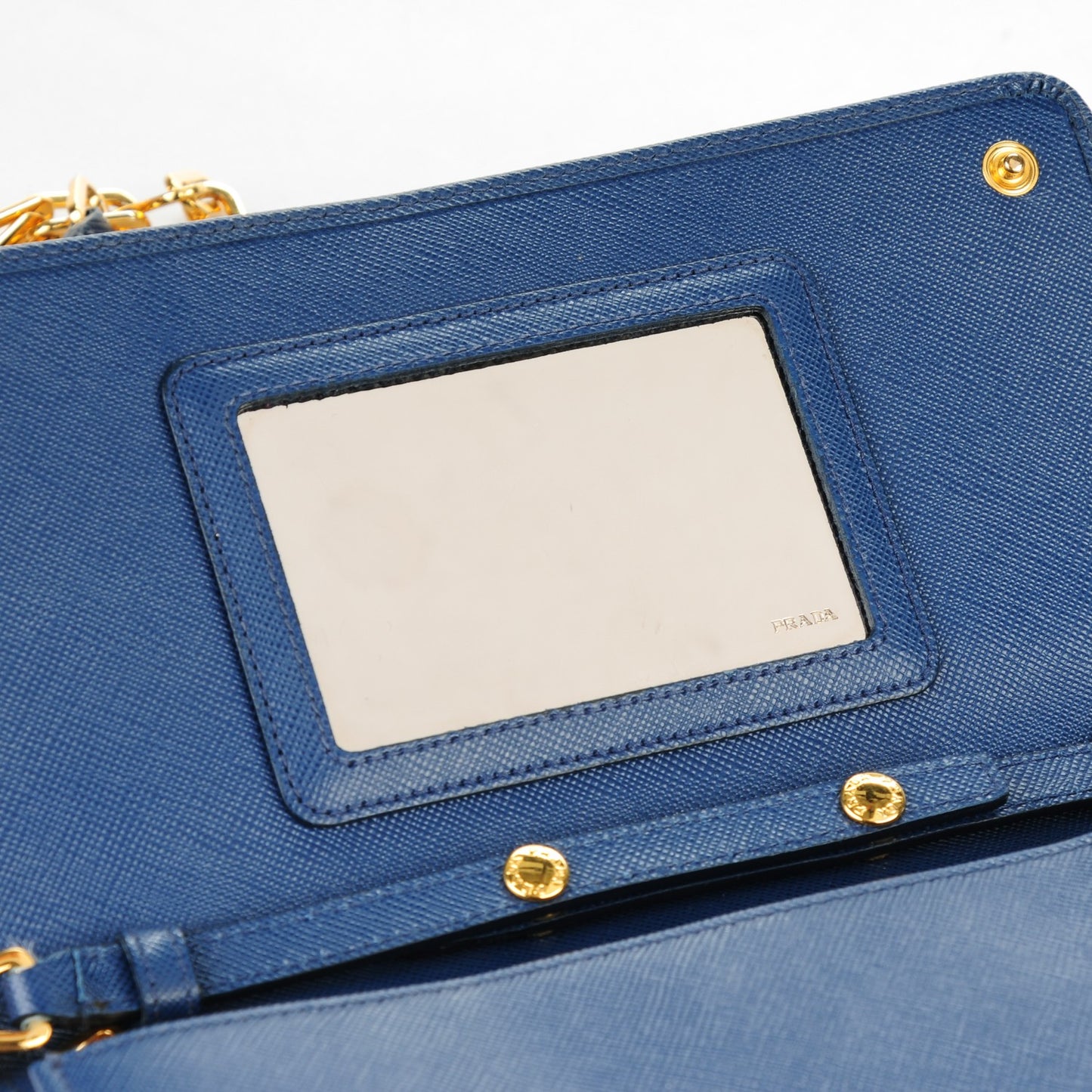 Saffiano Metal Chain Wallet Bleuette