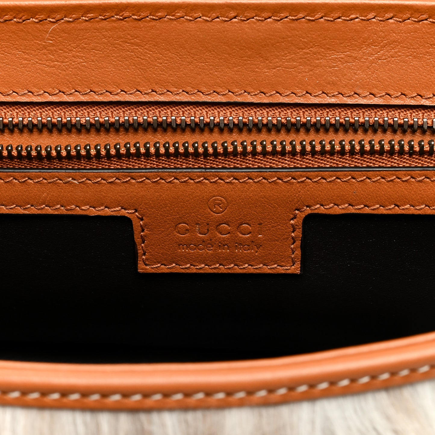 Shearling Small GG Marmont Shoulder Bag White Beige