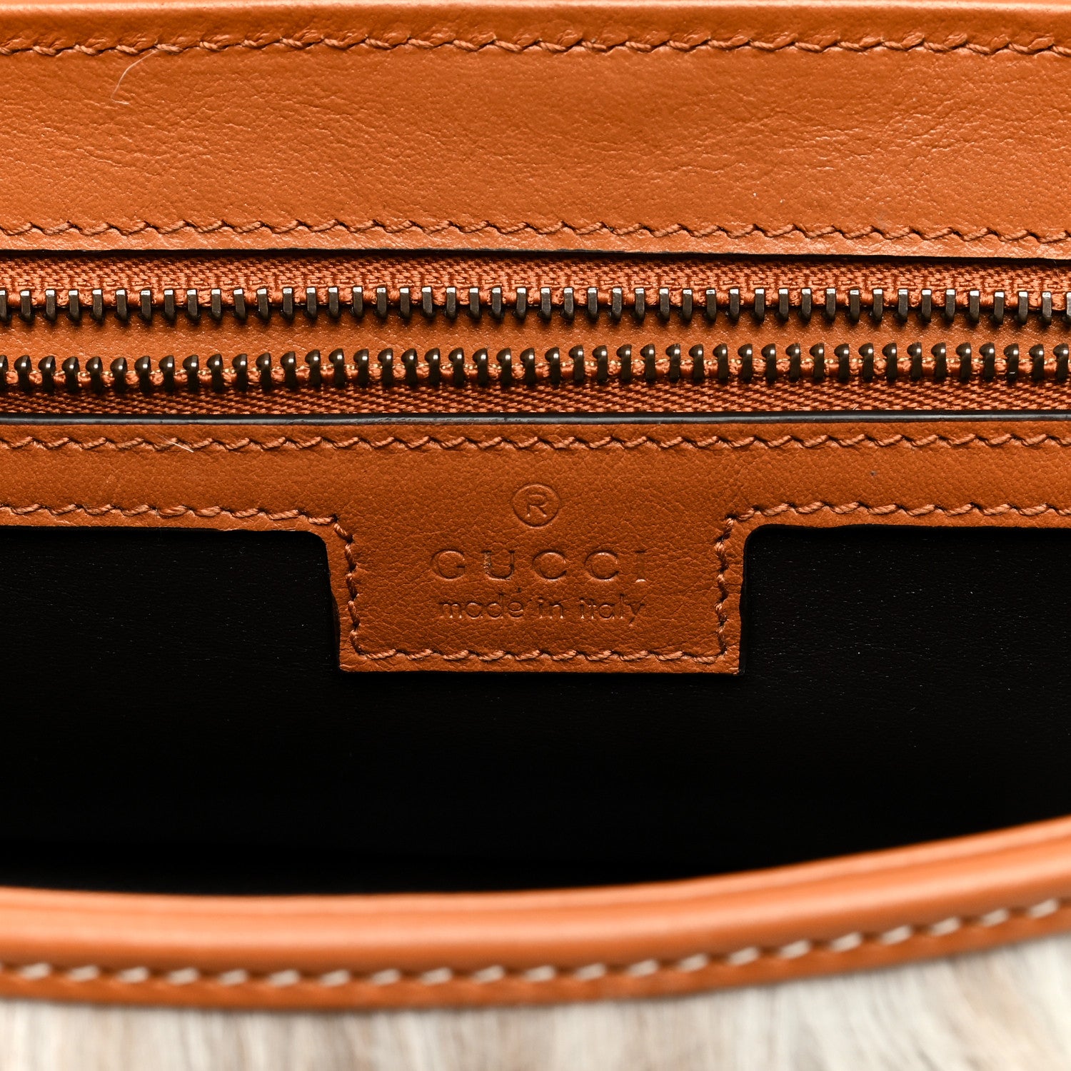 Gucci Shearling Small GG Marmont Shoulder Bag White Beige 6 of 11