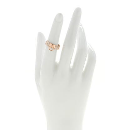 Hermes 18K Rose Gold Diamond PM Collier de Chien Ring 51 5.75 2 of 4