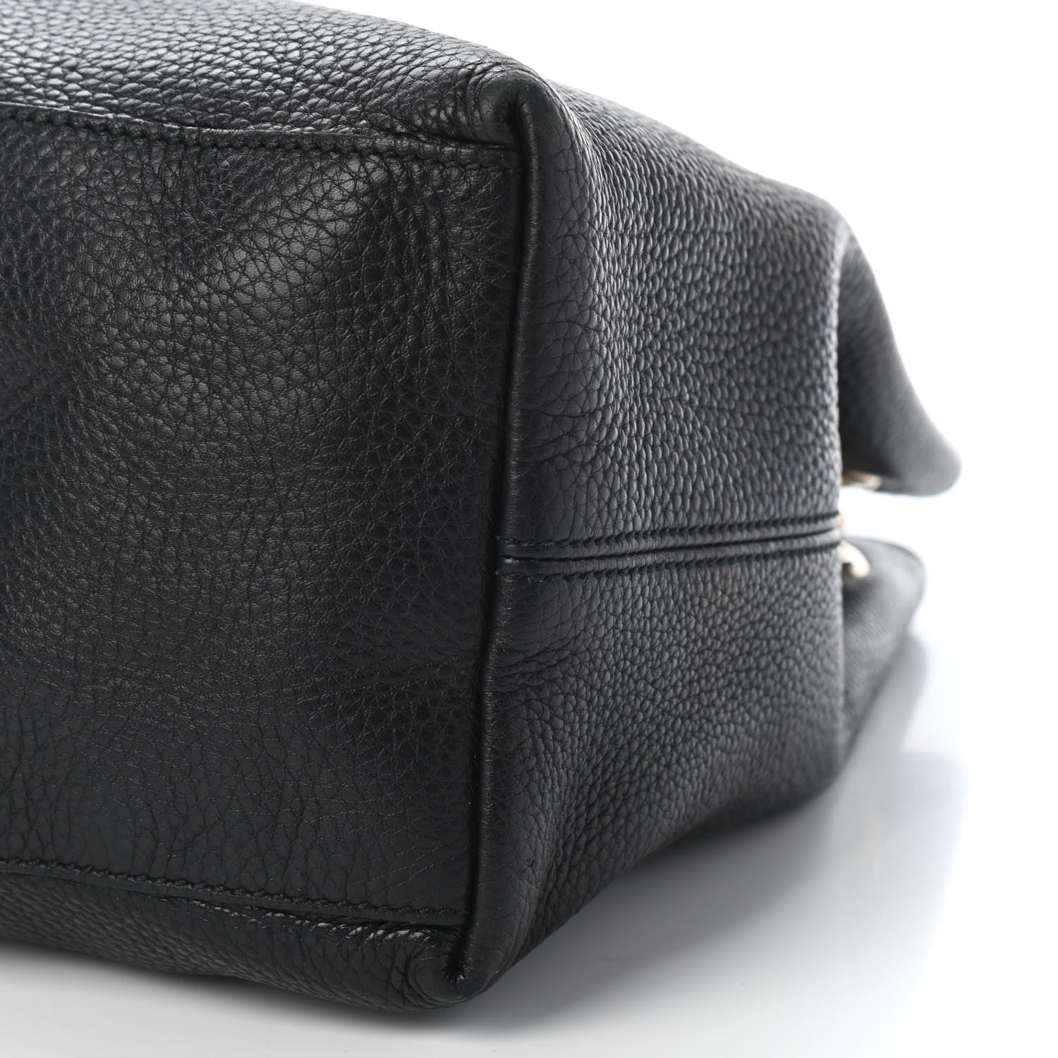 Gucci Pebbled Calfskin Medium Soho Chain Shoulder Bag Black 8 of 8