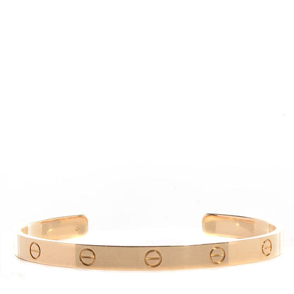 Cartier 18K Yellow Gold LOVE Cuff Bracelet 20 1 of 5