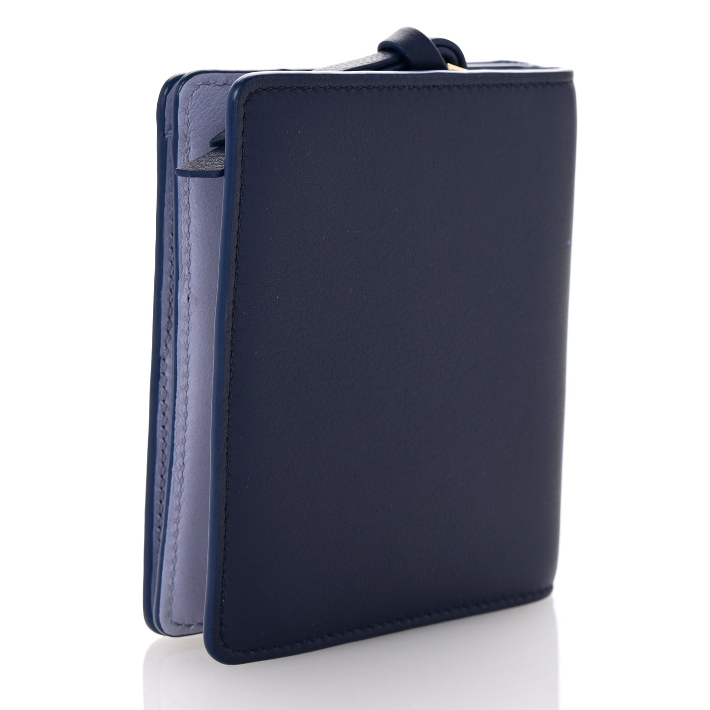 X HOWL'S MOVING CASTLE Classic Calfskin Magical Sky Compact Zip Wallet Marine