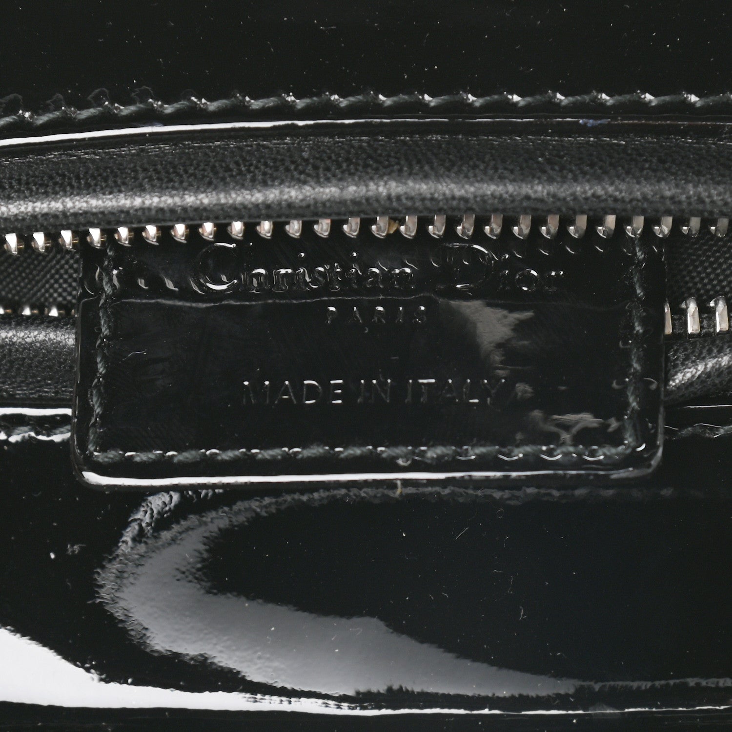 Christian Dior Patent Cannage Medium Lady Dior Black 8 of 9