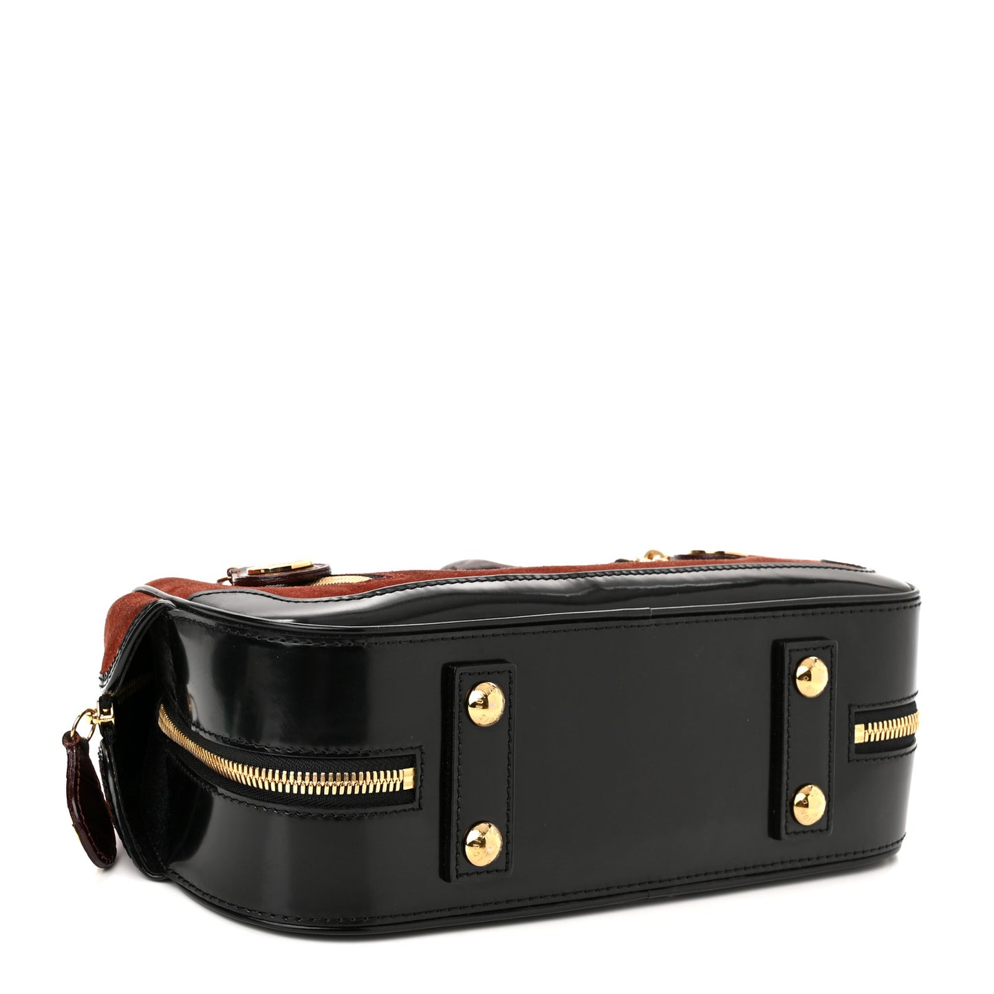 Suede Stamped Havane Bowler PM Brun