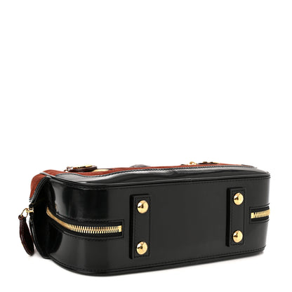 Louis Vuitton Suede Stamped Havane Bowler PM Brun 3 of 9