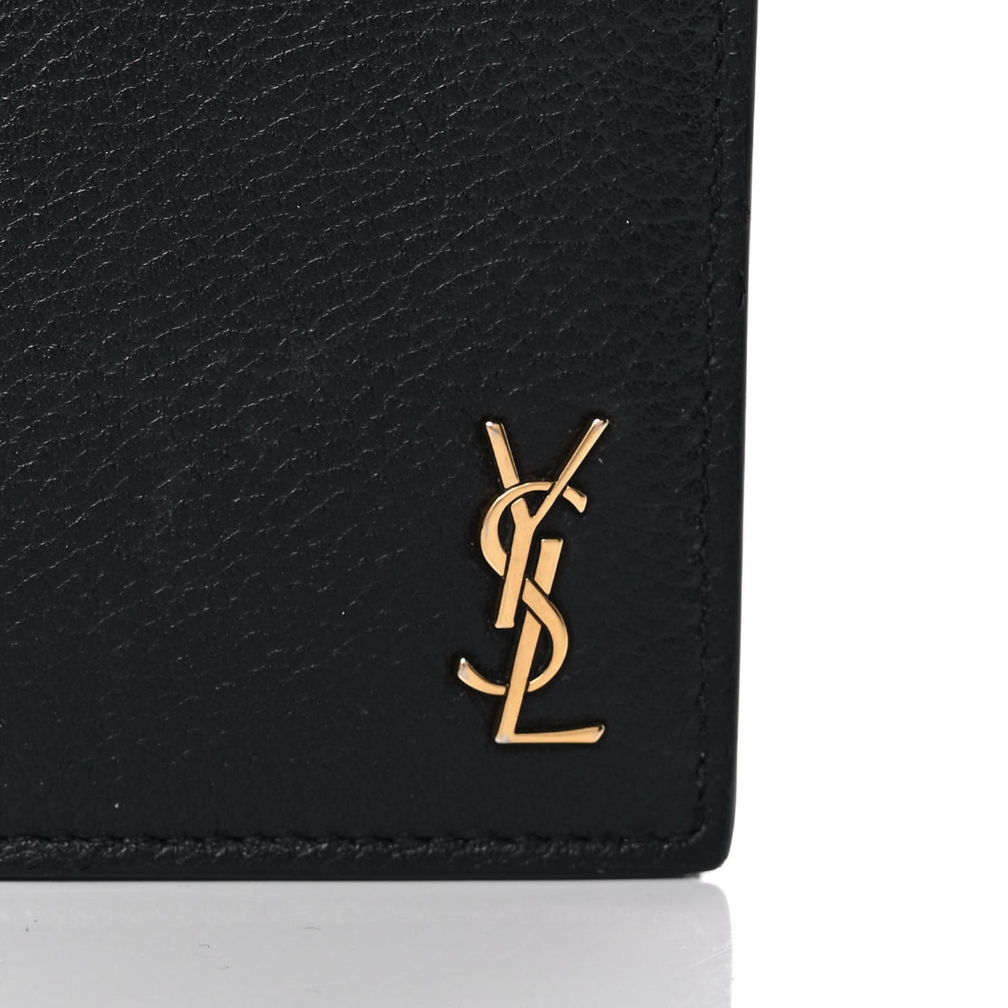 Calfskin Tiny Monogram Cassandre Wallet Black
