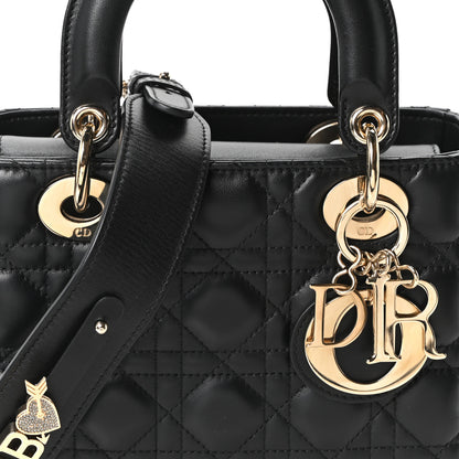 Christian Dior Lambskin Cannage Small My ABCDior Lady Dior Black 8 of 10