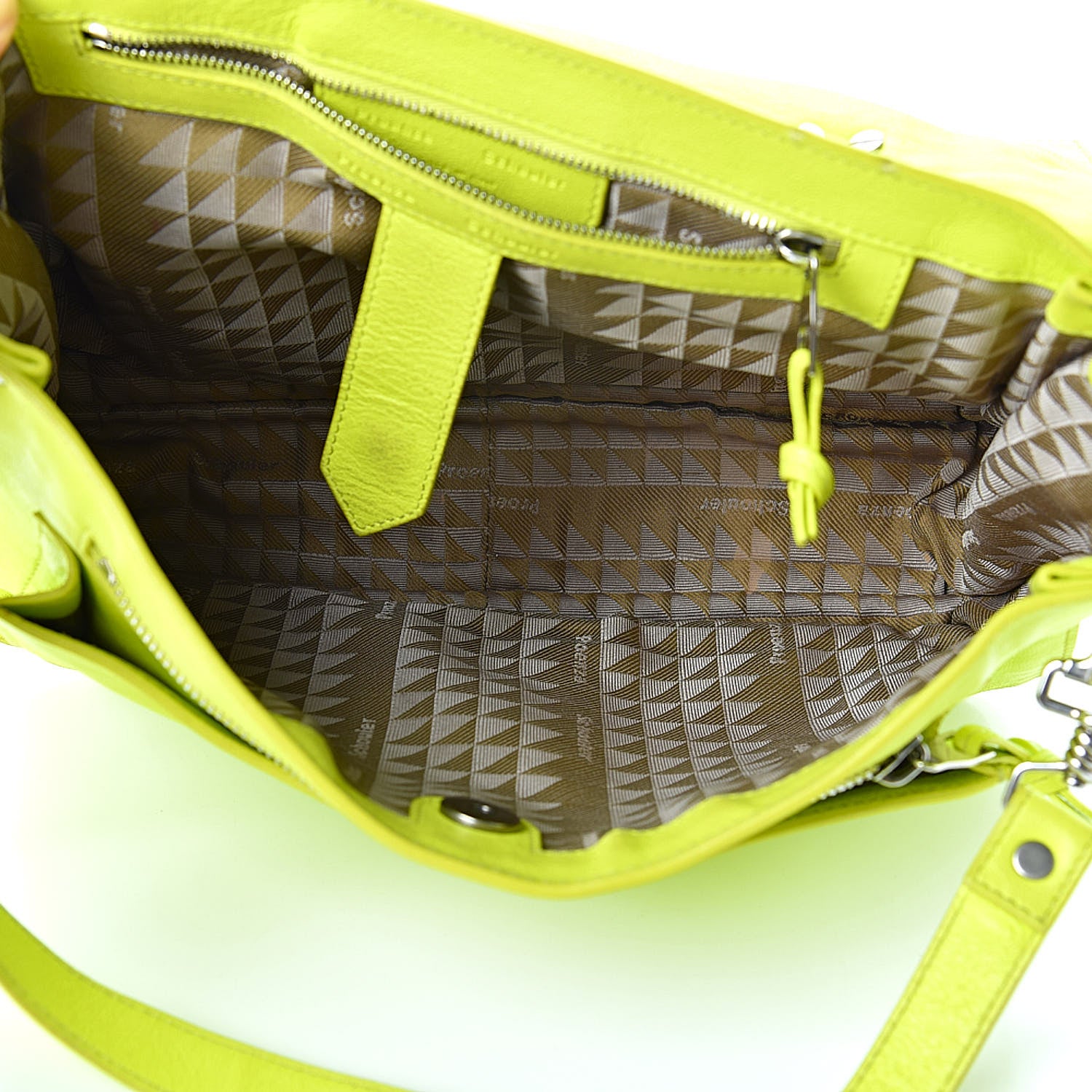 Proenza Schouler Lambskin Medium PS1 Satchel Sulfur 5 of 16