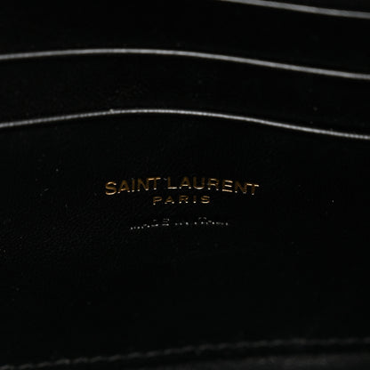 Saint Laurent Grain De Poudre Matelasse Monogram Mini Lou Camera Bag Vintage Peach 7 of 9
