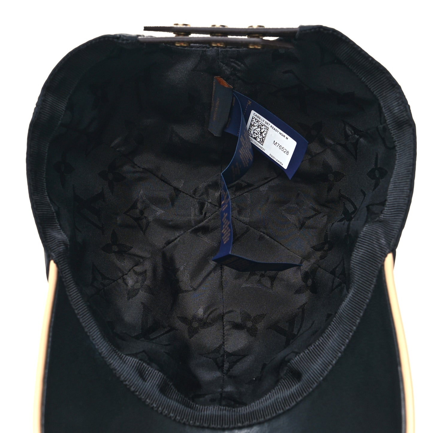 Polyester Silk Monogram LV Get Ready Cap M Black