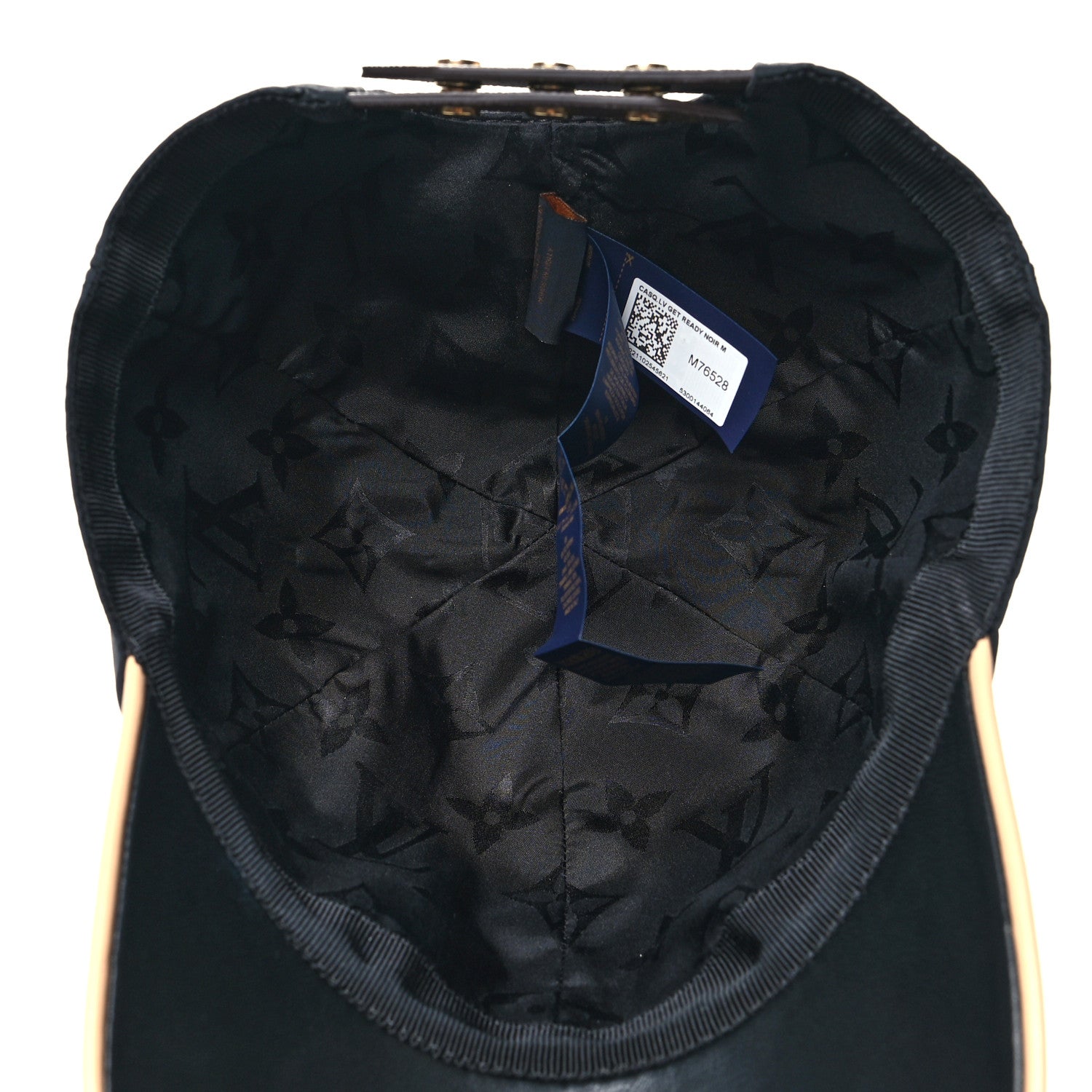 Louis Vuitton Polyester Silk Monogram LV Get Ready Cap M Black 6 of 7