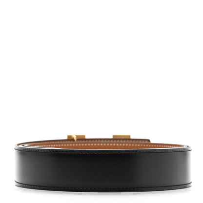 Hermes Box Togo 32mm H Belt 100 Black Gold 2 of 6