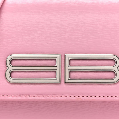 Balenciaga Calfskin Stripe Embossed Gossip Chain Bag XS Candy Pink 7 of 9